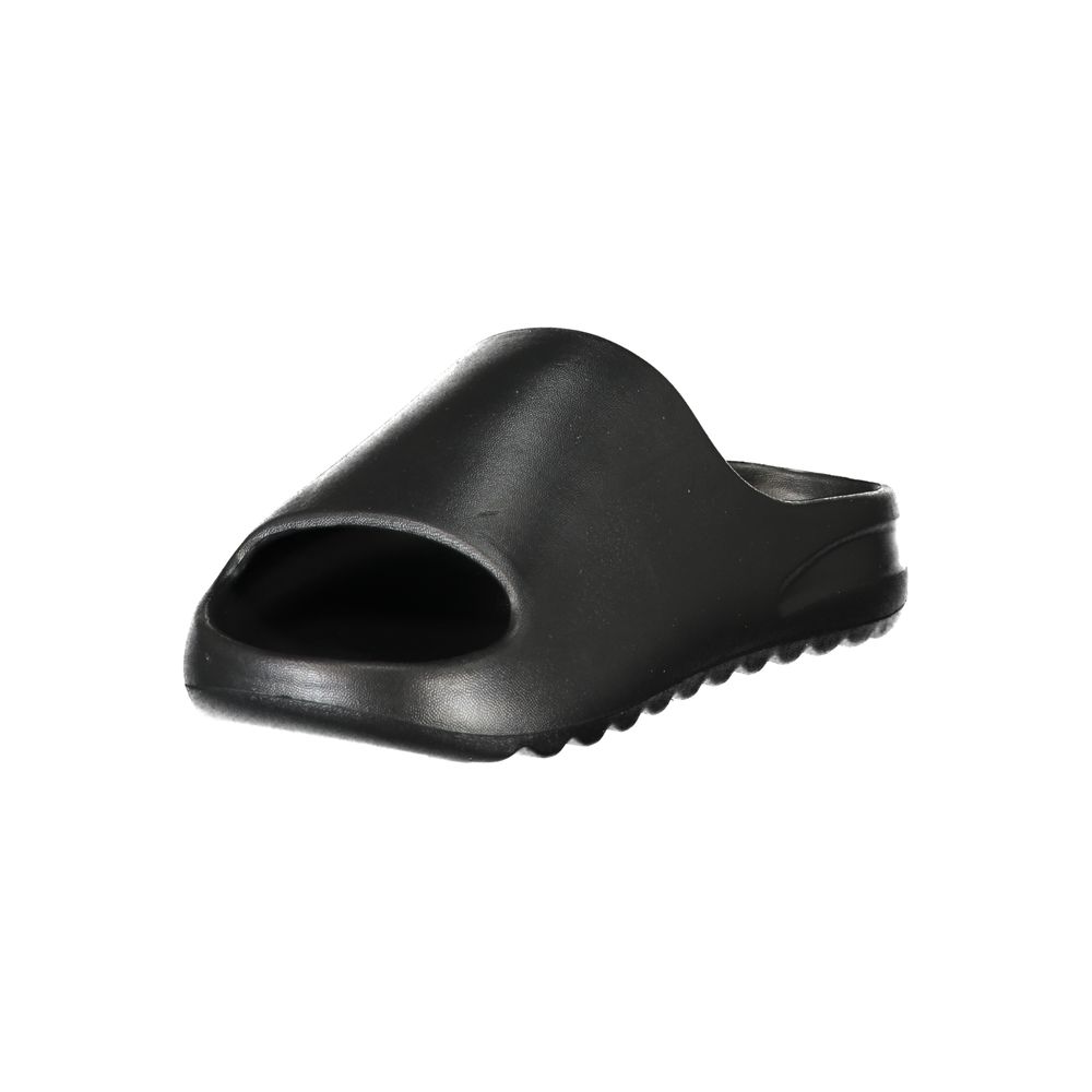 Black Polyurethane Women's Slipper