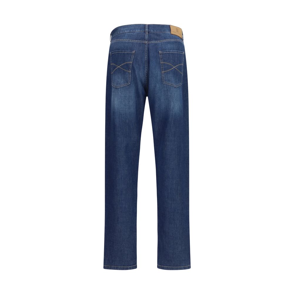 Blue Cotton Jeans Denim
