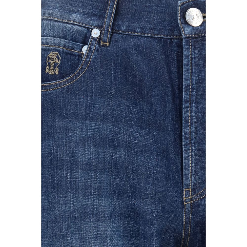 Blue Cotton Jeans Denim