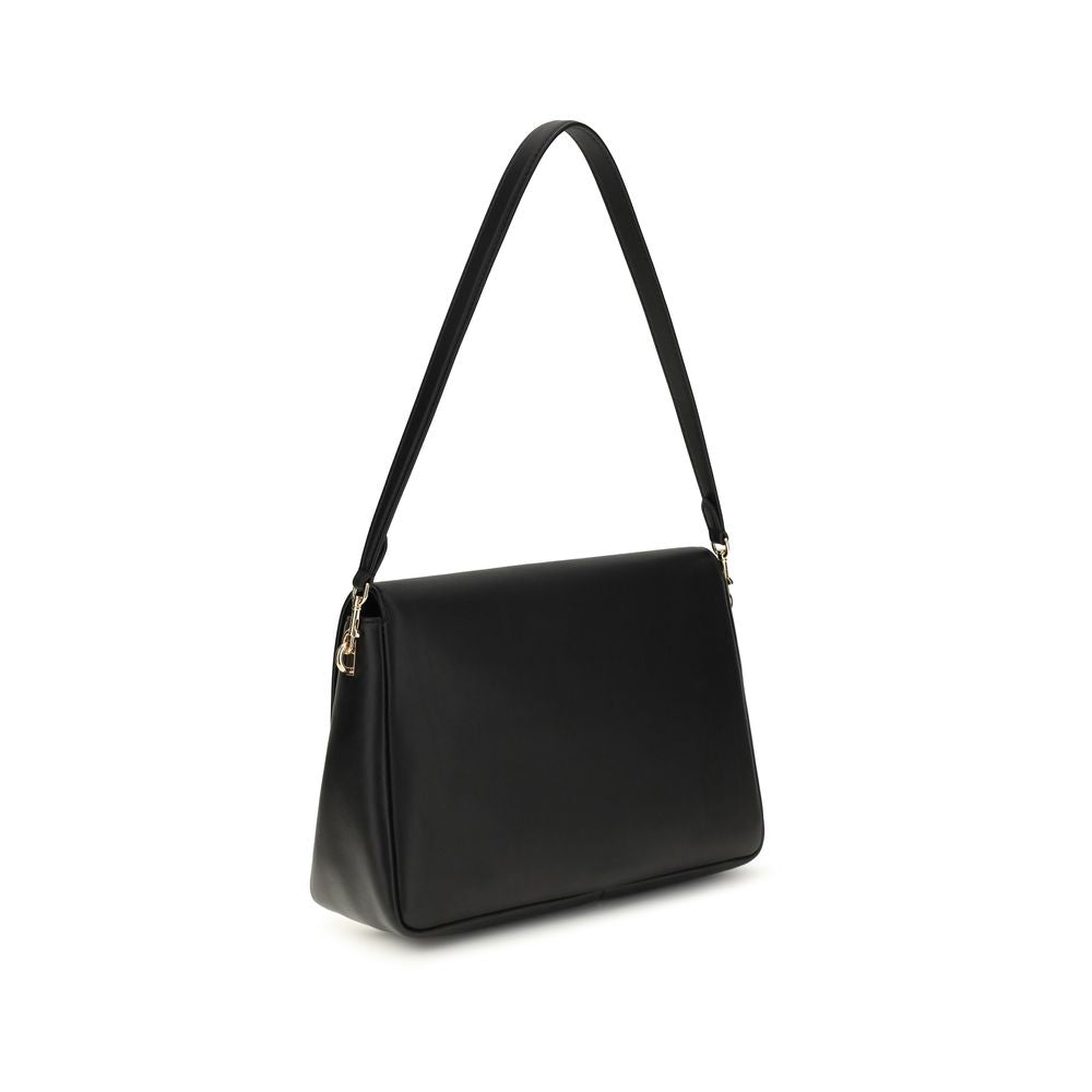 Black Calf Leather Bos Taurus Shoulder Bag