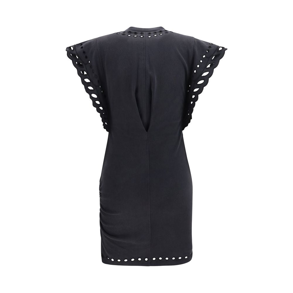 Black Cotton Casual Dress