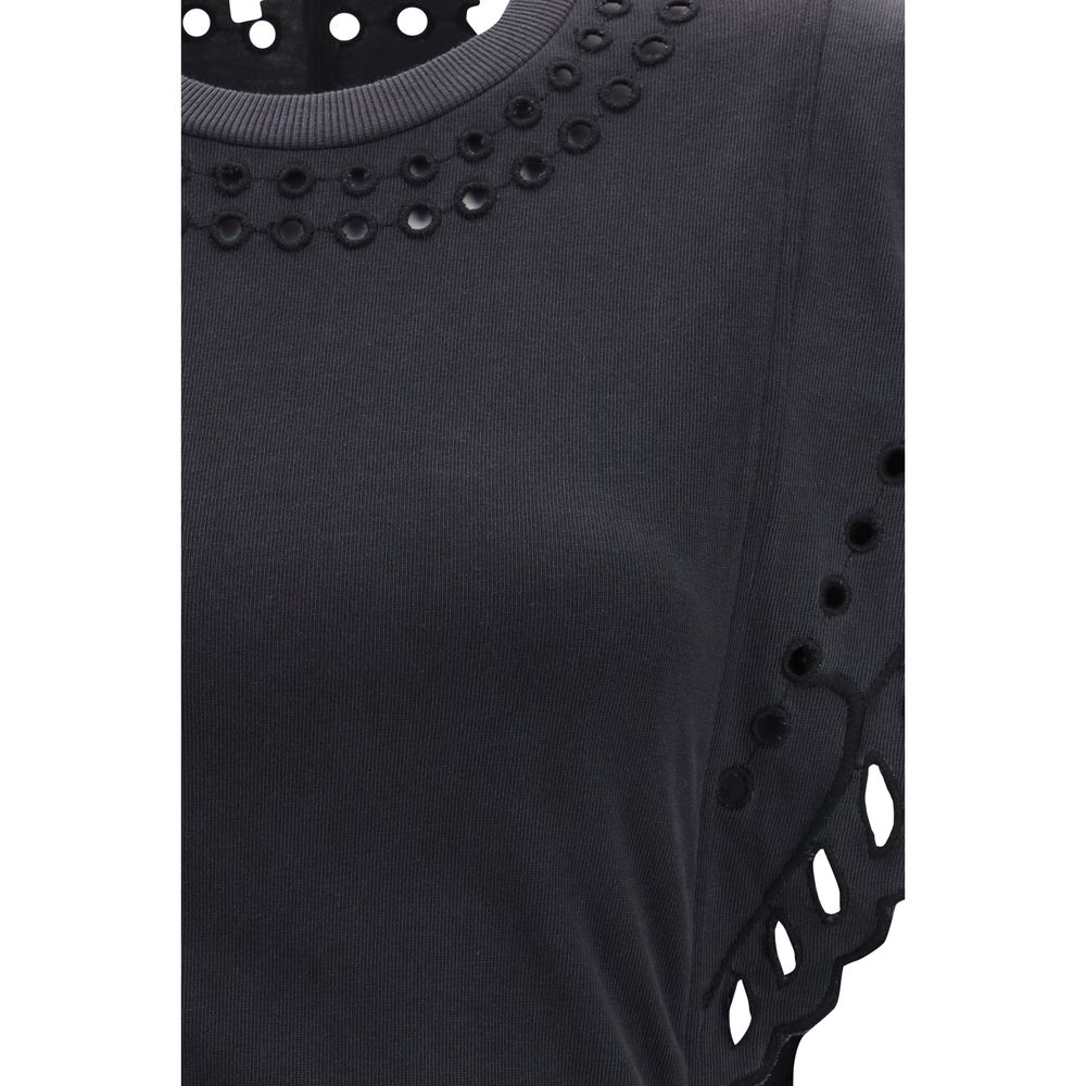Black Cotton Casual Dress