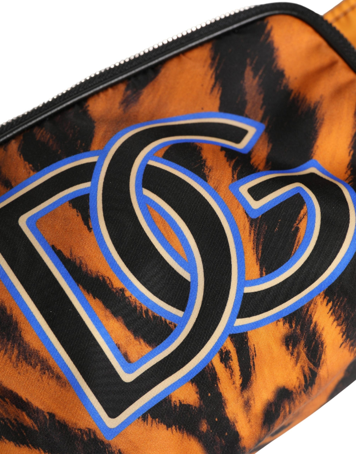 Brown Tiger Print Nylon Fanny Waist Pack Borse Men Bag