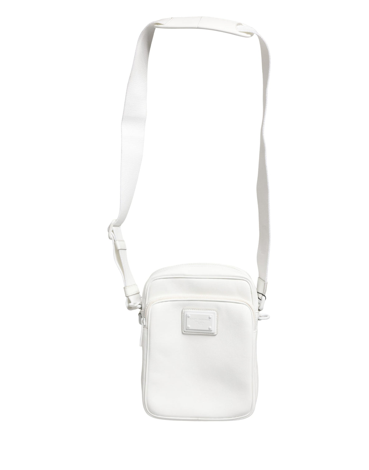 White Logo Plaque Crossbody Shoulder Borse Men Bag