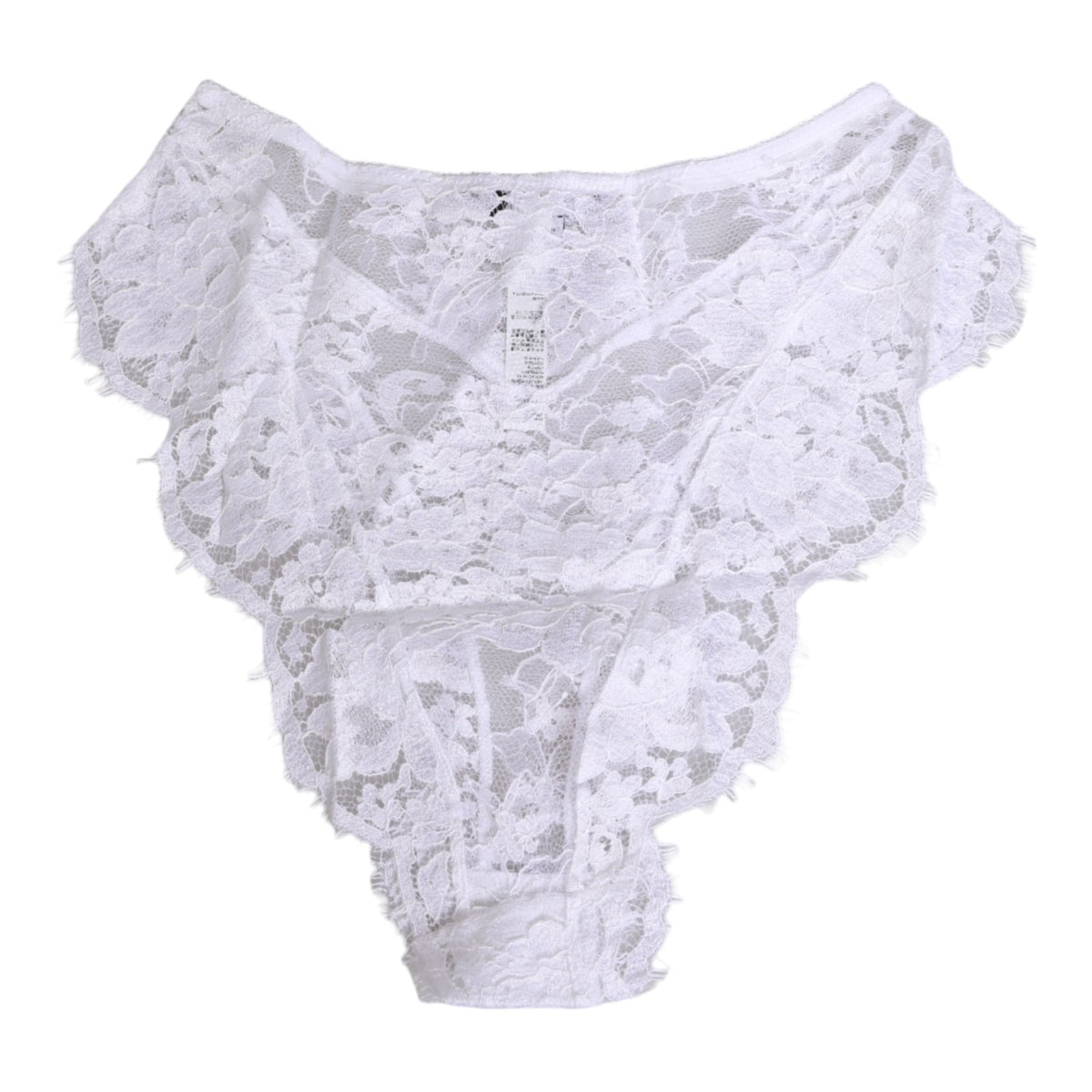 White Floral Lace Low Rise Panty Underwear