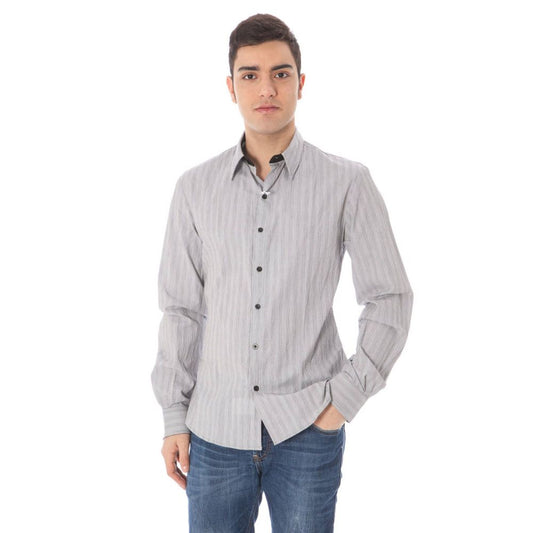 White Cotton Men's Shirt