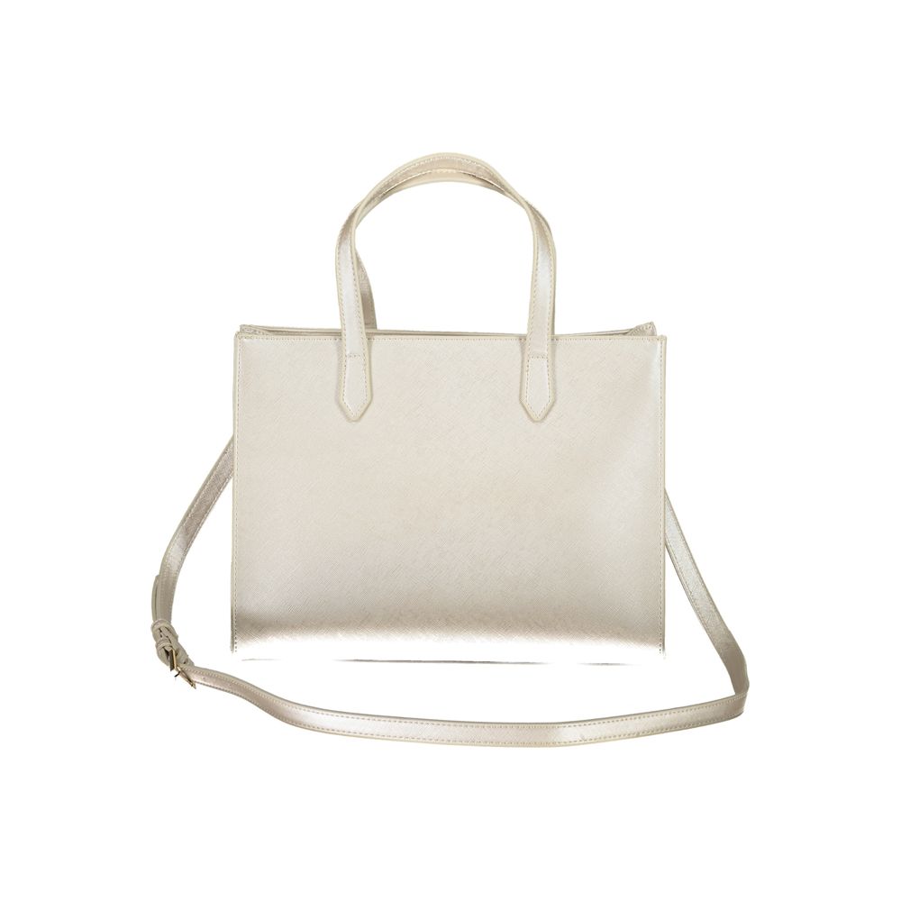 Gray Polyurethane Women's Bag