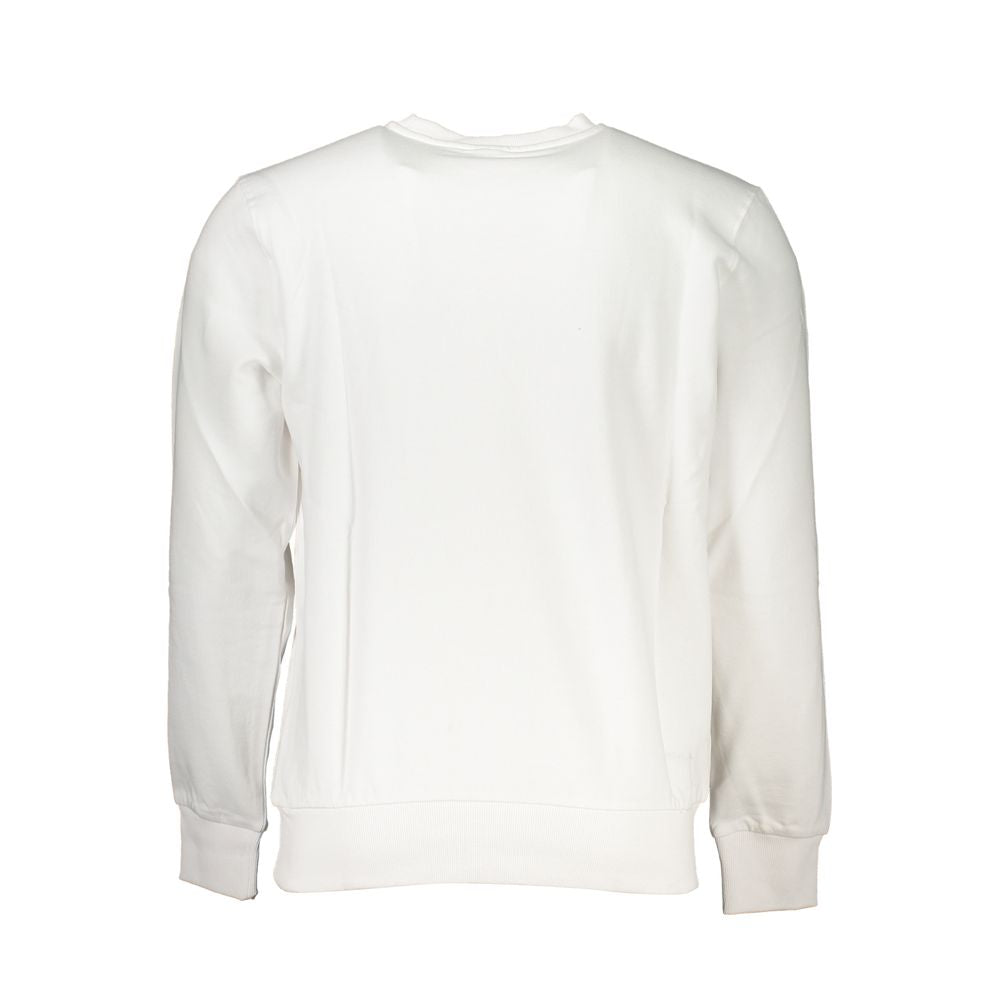 White Cotton Mens Sweatshirt