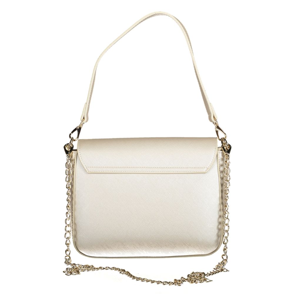Grey Polyurethane Women's Bag