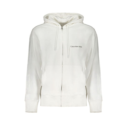 White Cotton Men's Sweatshirt