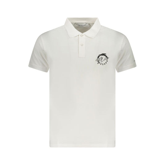 White Cotton Men's Polo
