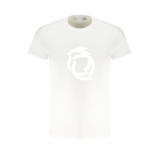 White Cotton Men's T-Shirt