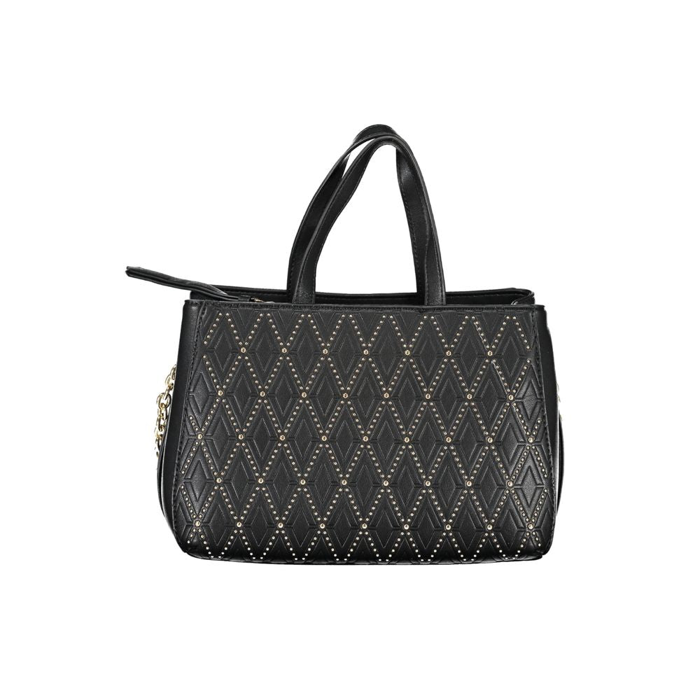 Nero Poliuretano Donna Bag with Adjustable and Removable Strap