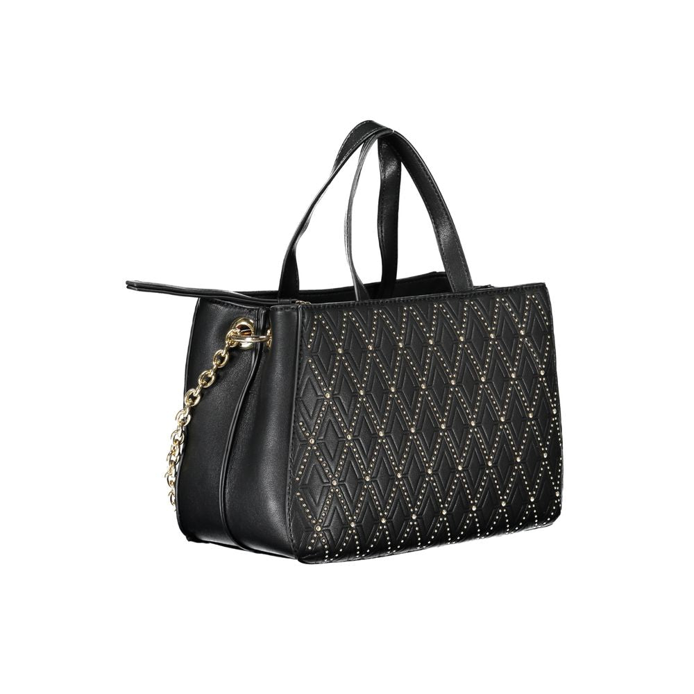 Nero Poliuretano Donna Bag with Adjustable and Removable Strap