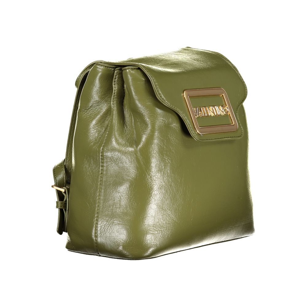 Green Polyurethane Women's Backpack
