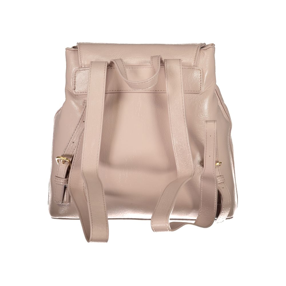 Rosa Polyurethane Women's Backpack with Adjustable Straps