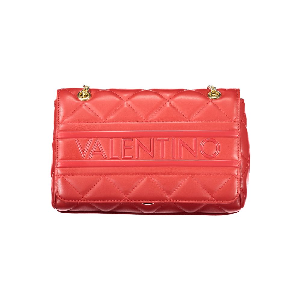 Rosso Polyurethane Women's Bag with Chain and Internal Pockets
