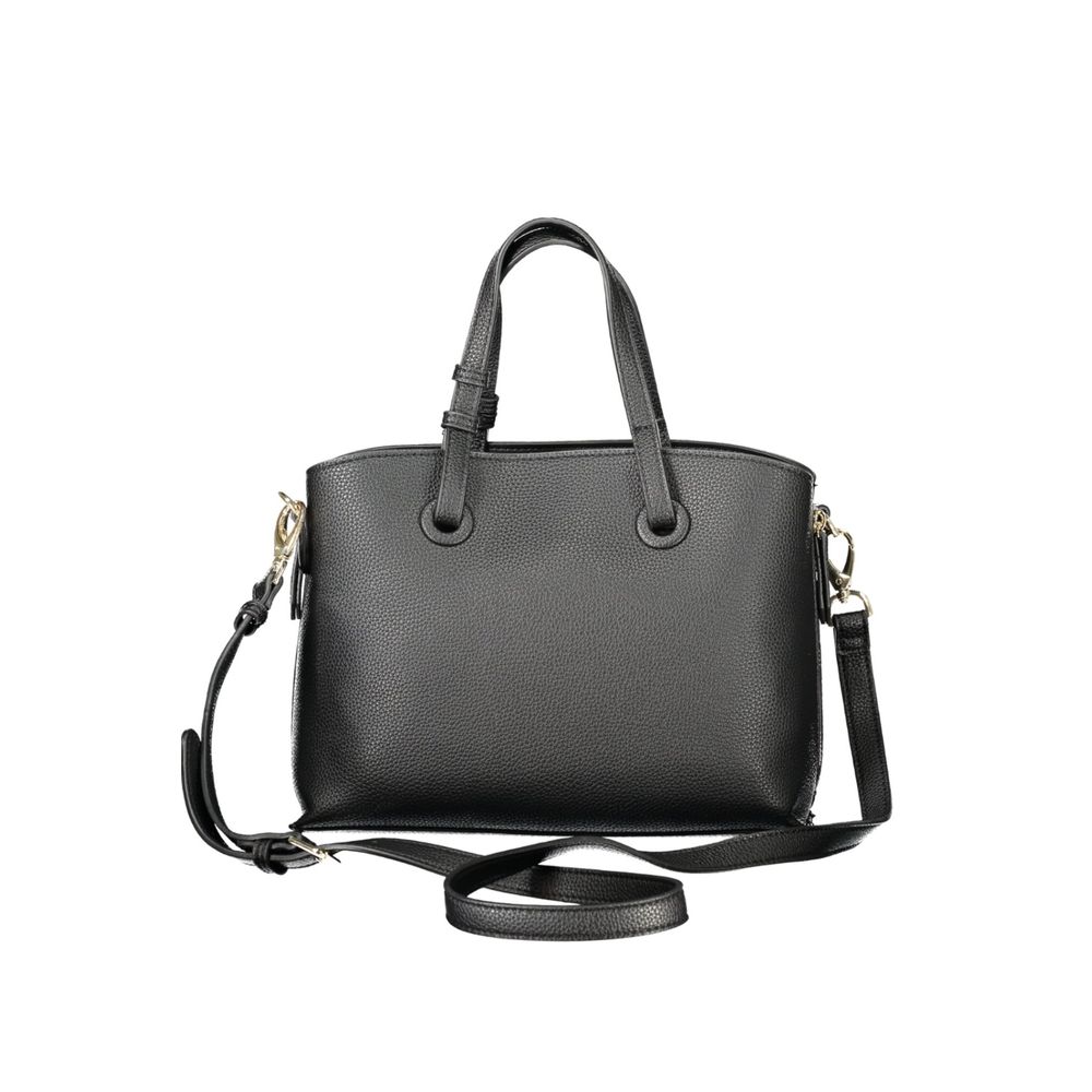 Black Polyurethane Women's Bag