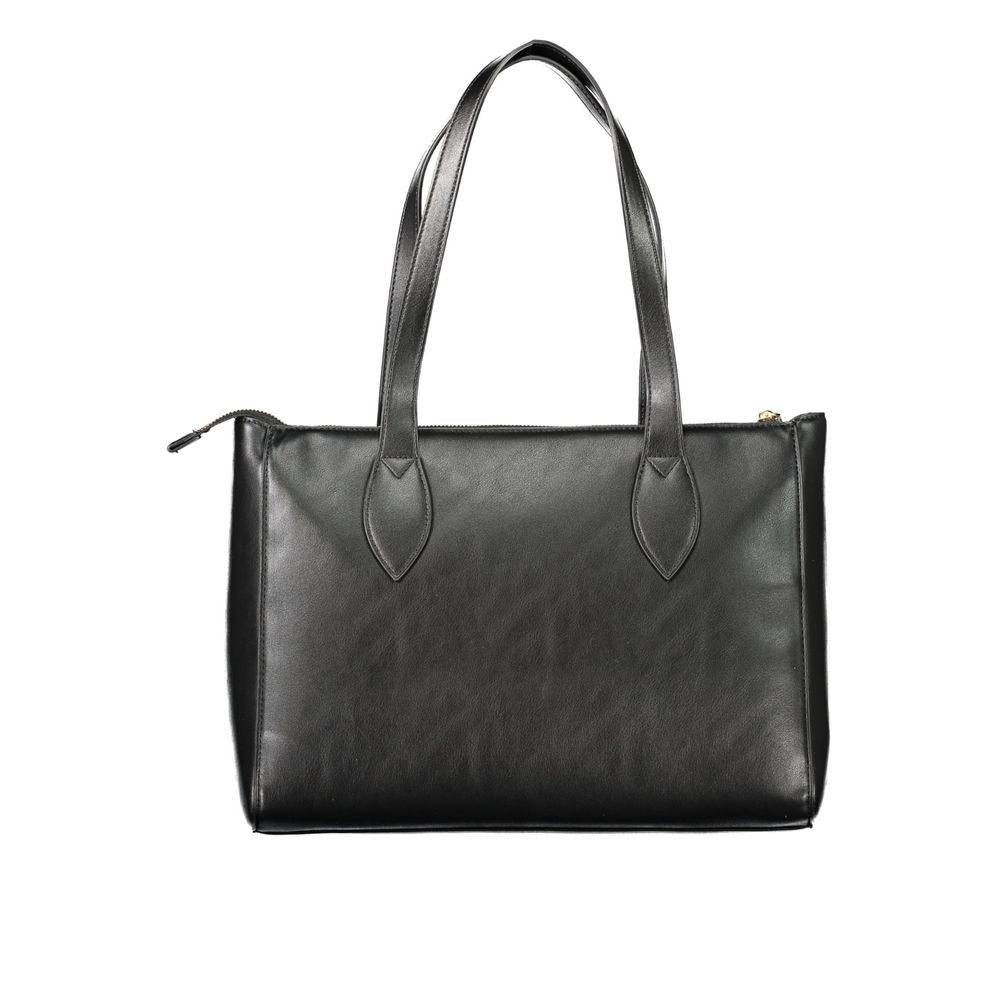 Black Polyurethane Women's Bag