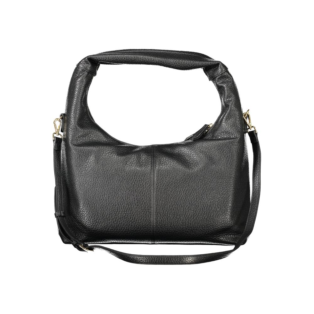 Black Polyurethane Women's Bag