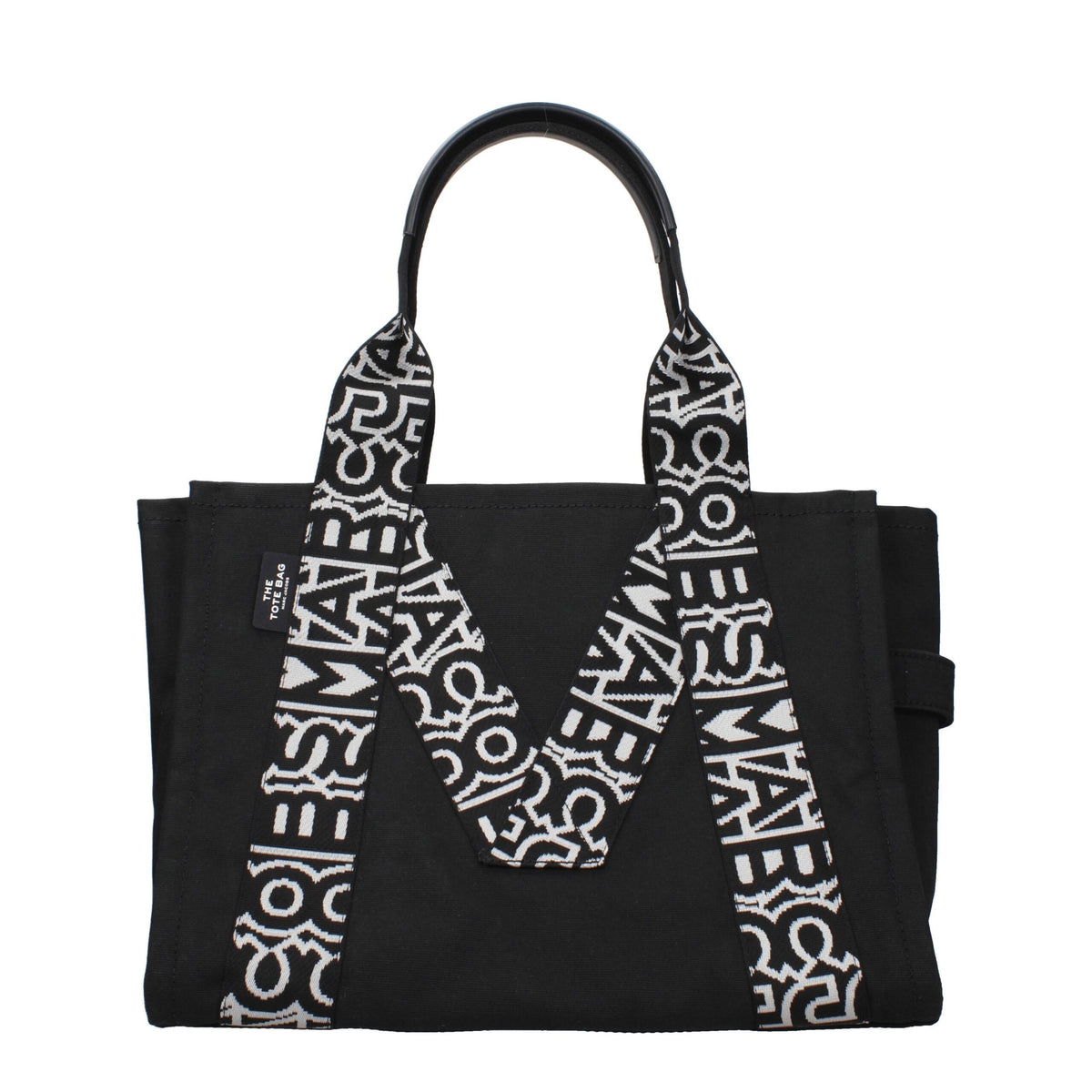 Black Fabric Shoulder Bag