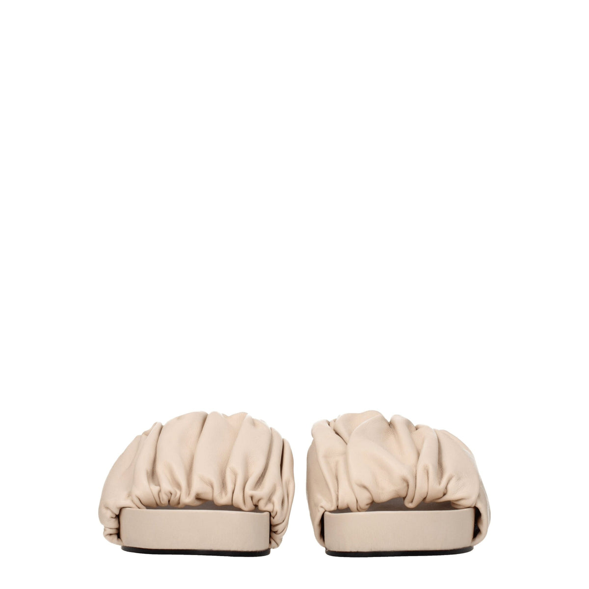 Pink Leather Slippers
