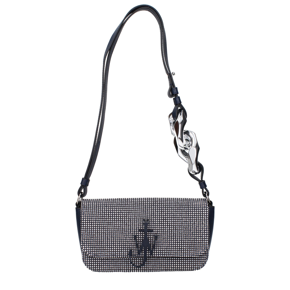 Blue Fabric Shoulder Bag