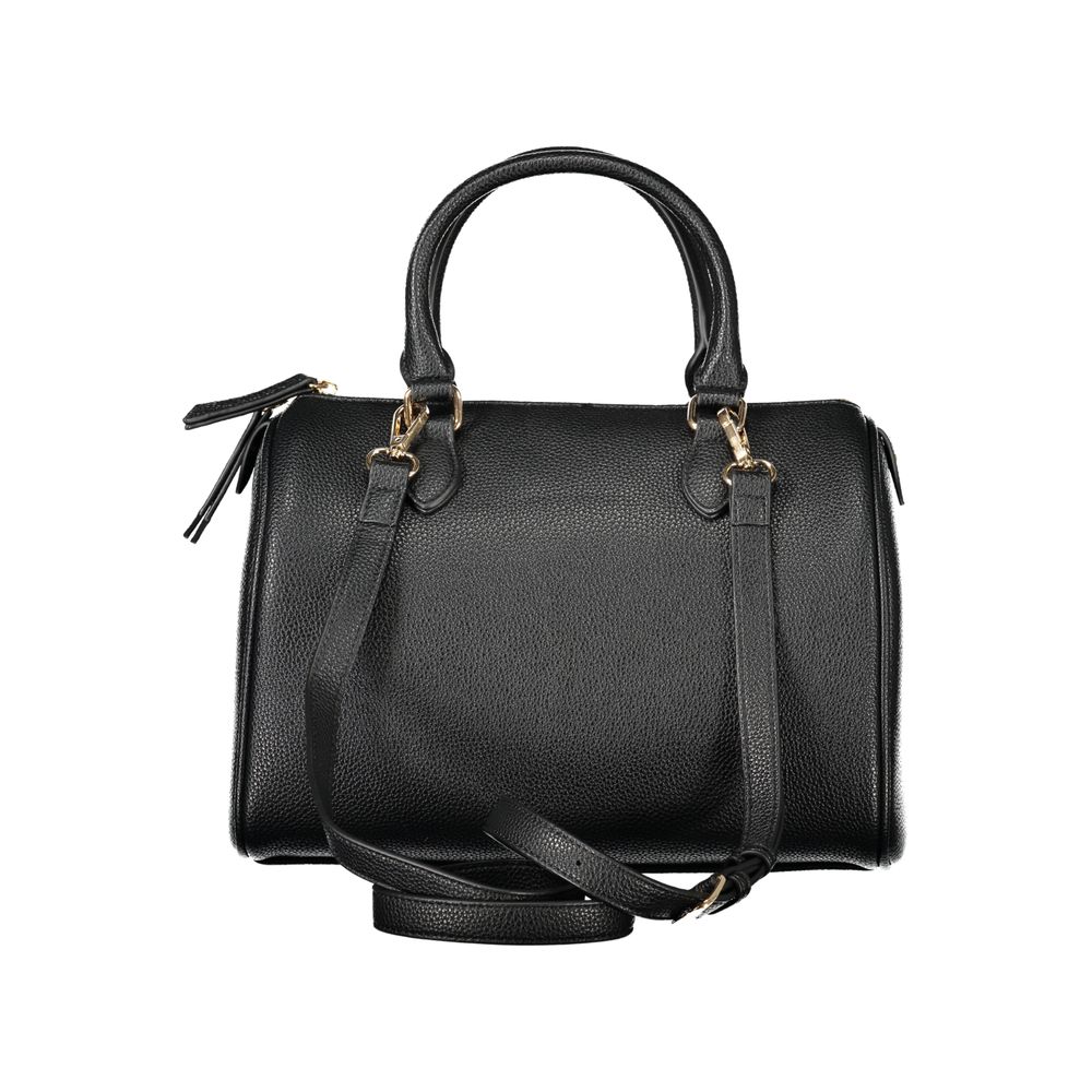 Black Polyurethane Women's Bag