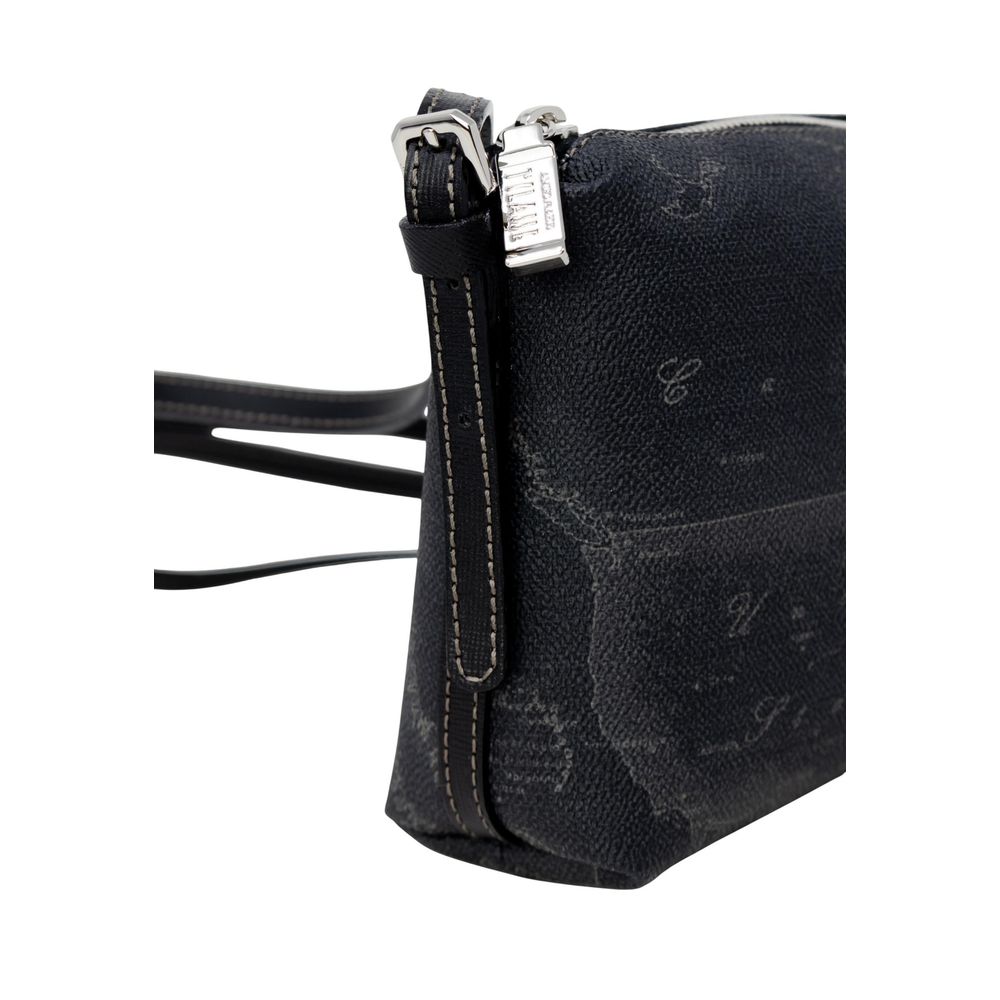 Black Polyester Handbag