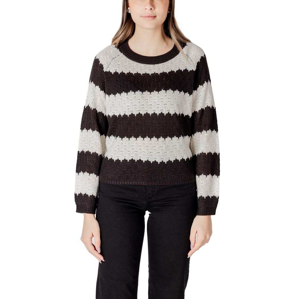 Black And White Marabou Sweatshirt