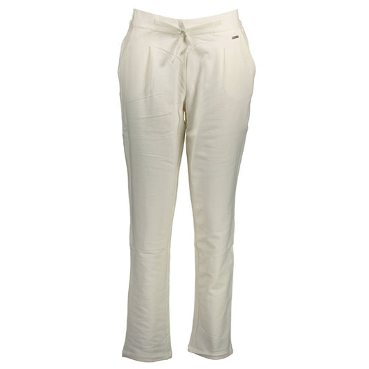 White Cotton Women's Trouser