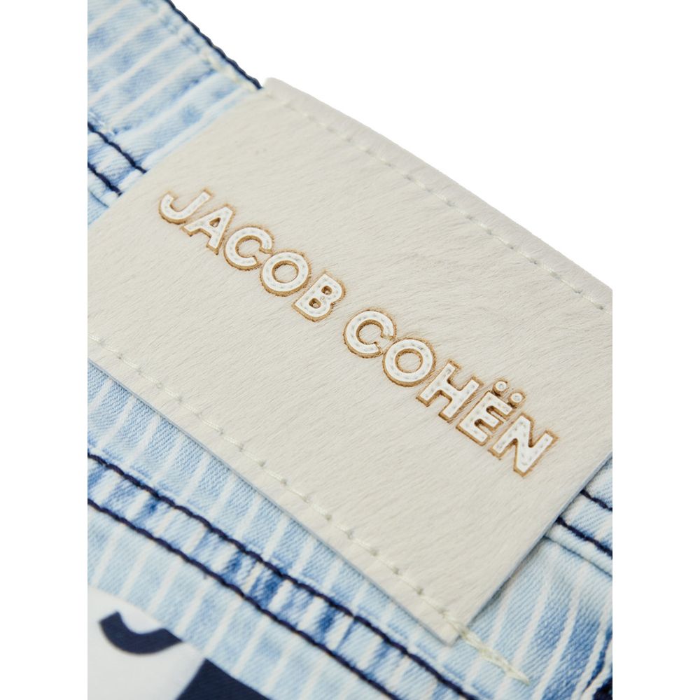Blue Cotton Skinny Jeans