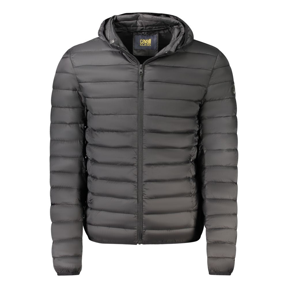 Black Polyester Light Jacket