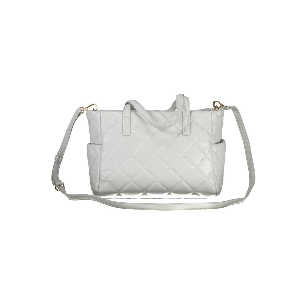 Gray Polyurethane Women's Bag