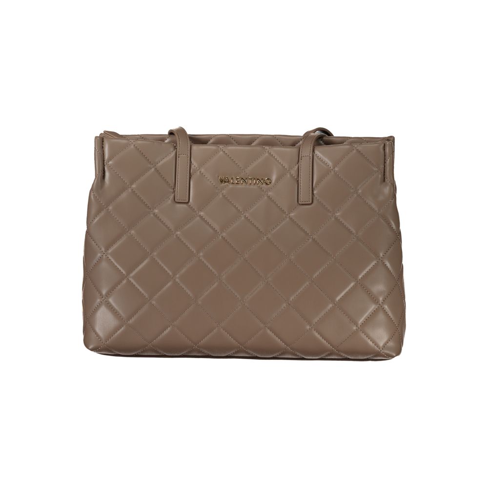 Brown Polyurethane Women's Bag