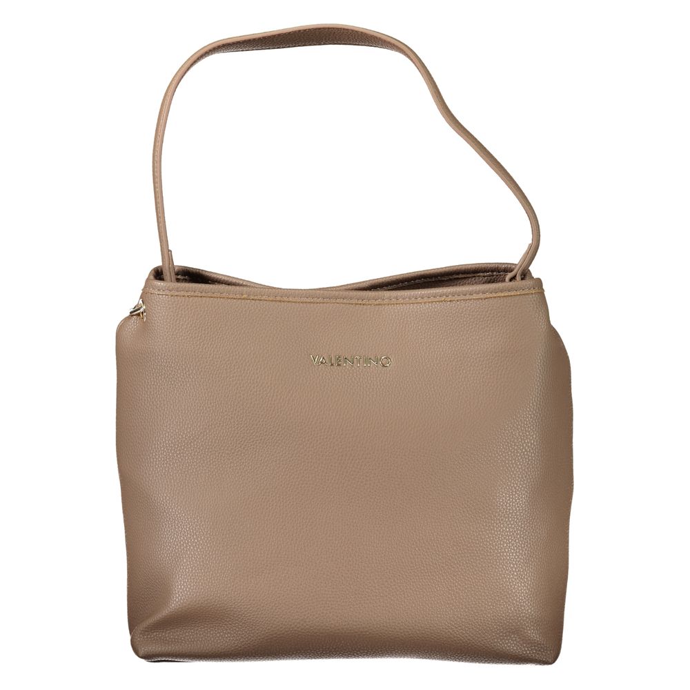 Brown Polyurethane Women's Bag