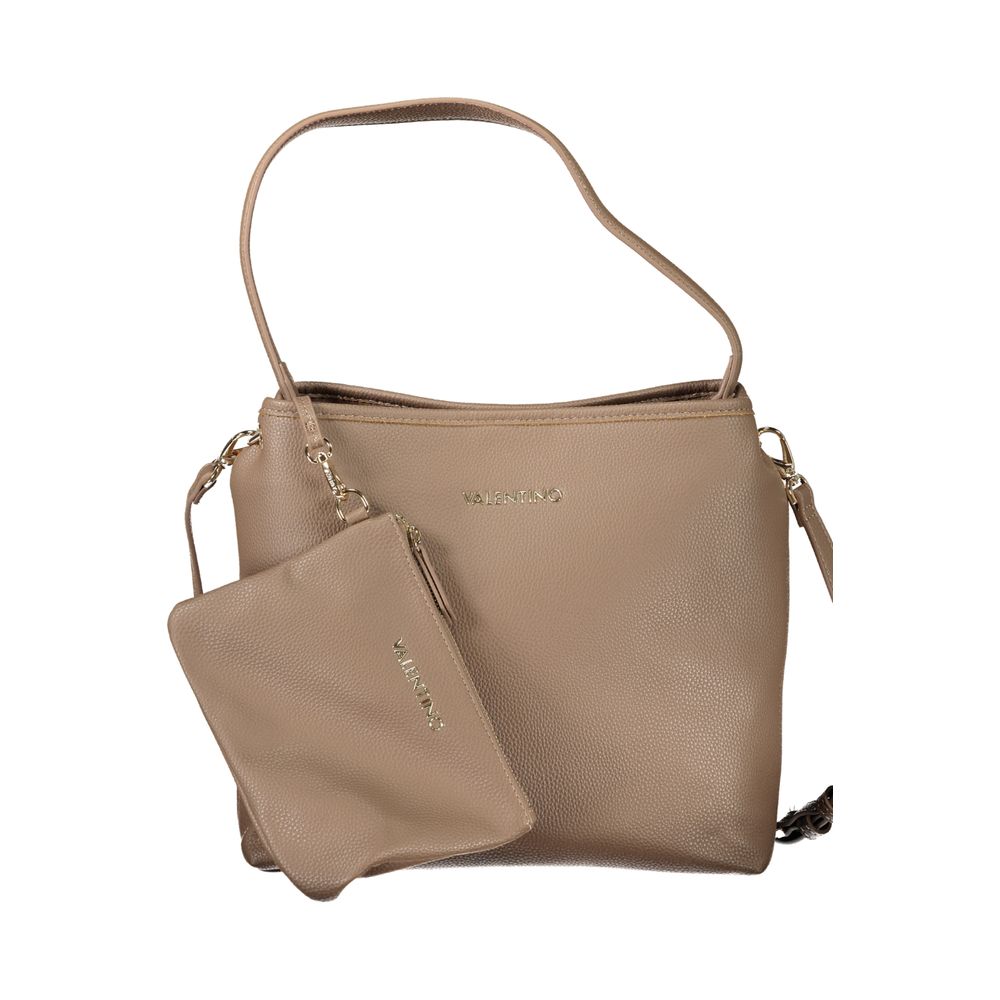 Brown Polyurethane Women's Bag