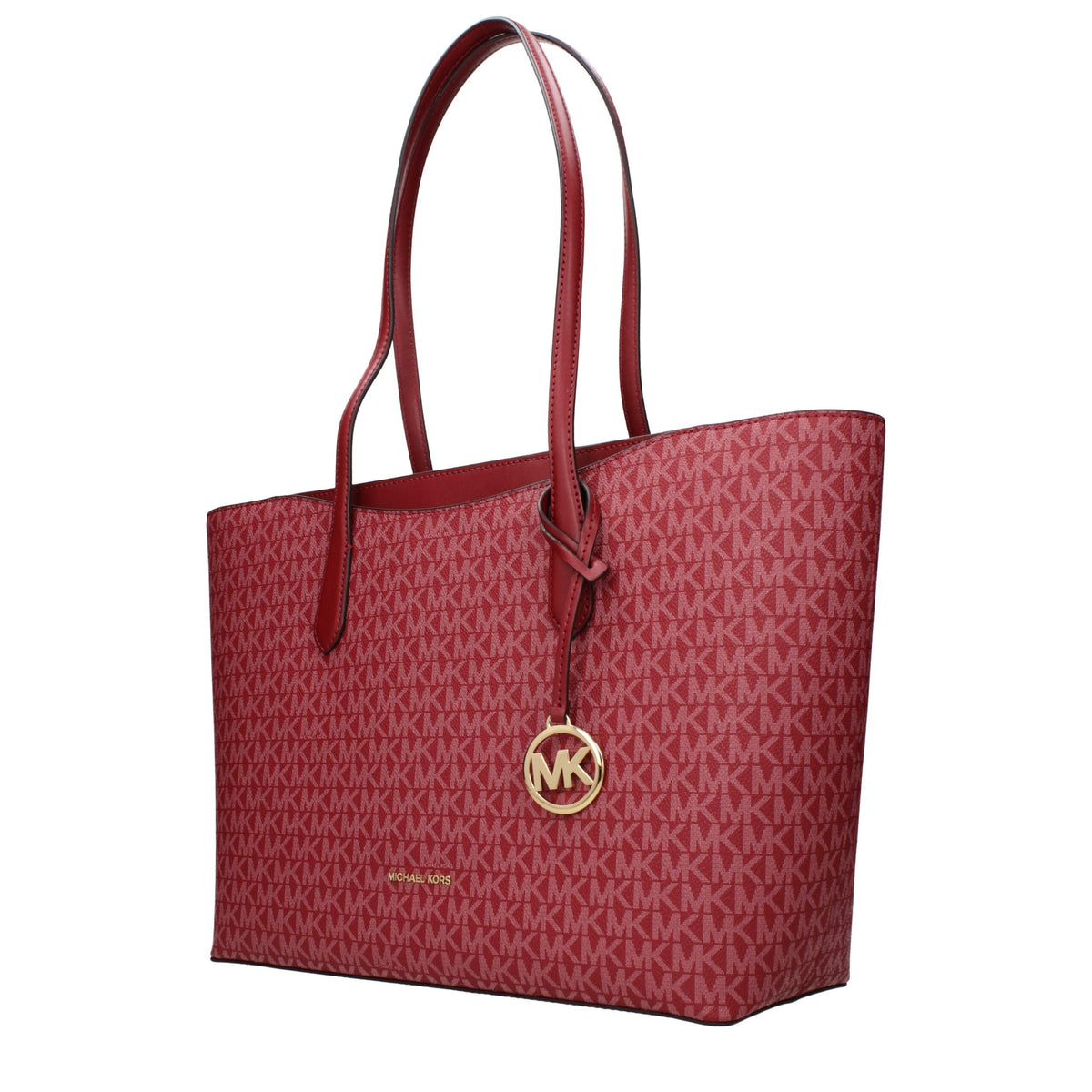 Red Fabric Shoulder Bag