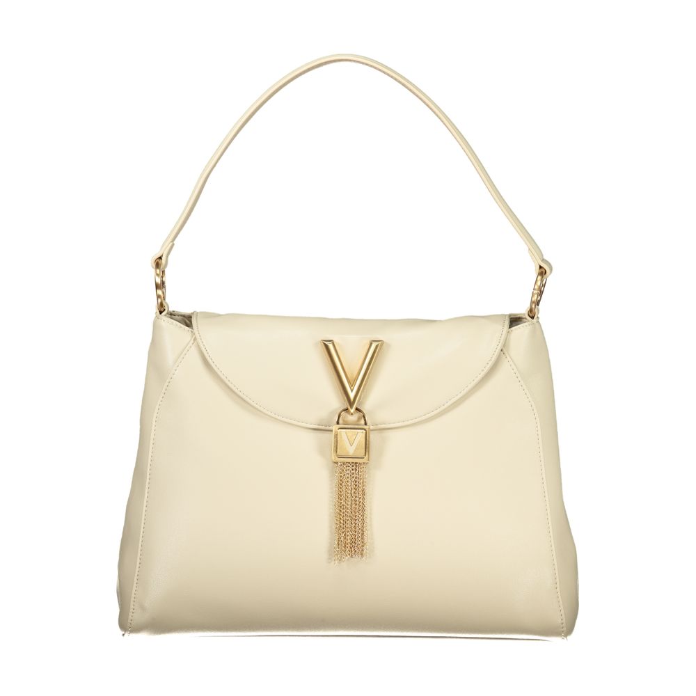 Beige Polyurethane Women's Bag