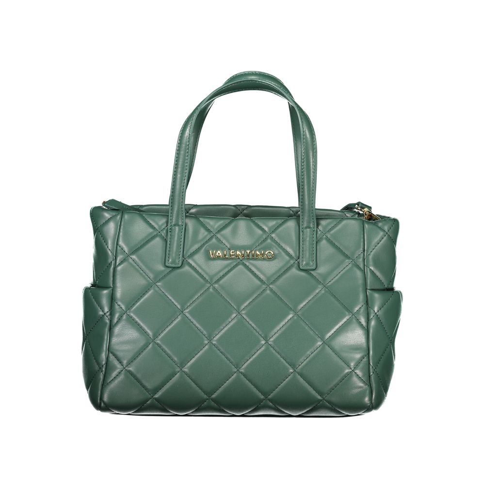 Green Polyurethane Women's Bag