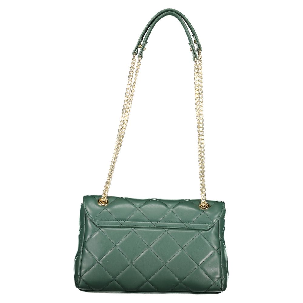 Green Polyurethane Women's Bag