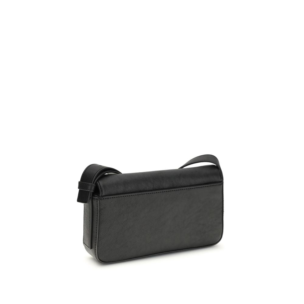 Black Calf Leather Bos Taurus Shoulder Bag