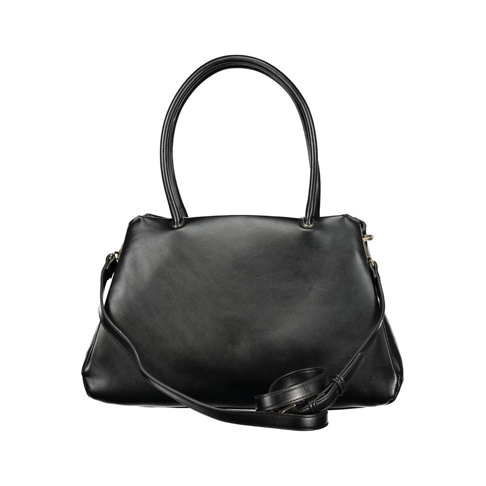 Black Polyurethane Women's Bag