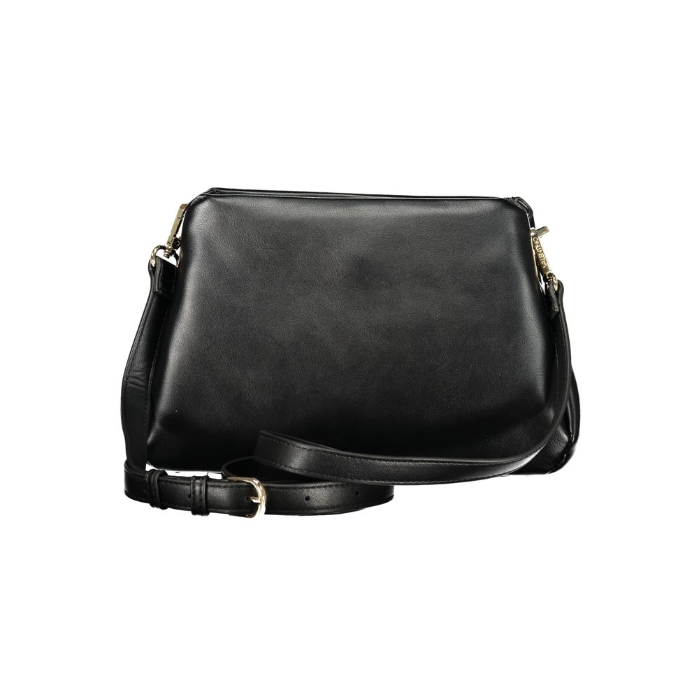 Black Polyurethane Women's Bag