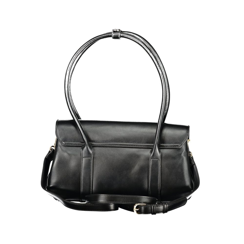 Black Polyurethane Women's Bag