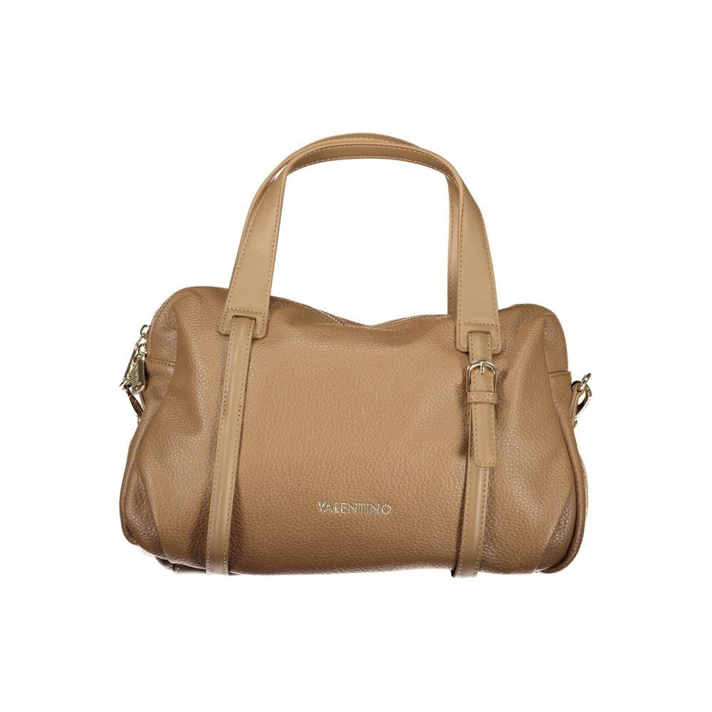 Brown Polyurethane Women's Bag