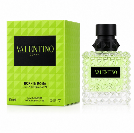 Valentino Donna Born In Roma Green Stravaganza Eau De Parfum Spray for Women 100ml / 3.4 FL OZ